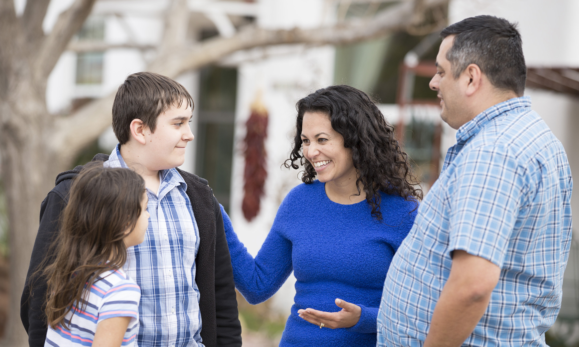 Xochitl Torres Small campaigning